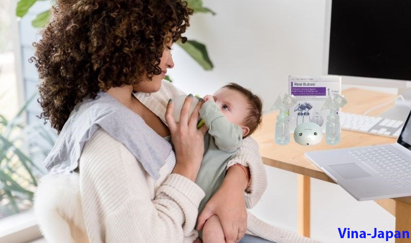 Mô tả các bộ phận của máy hút sữa điện đôi Real Bubee