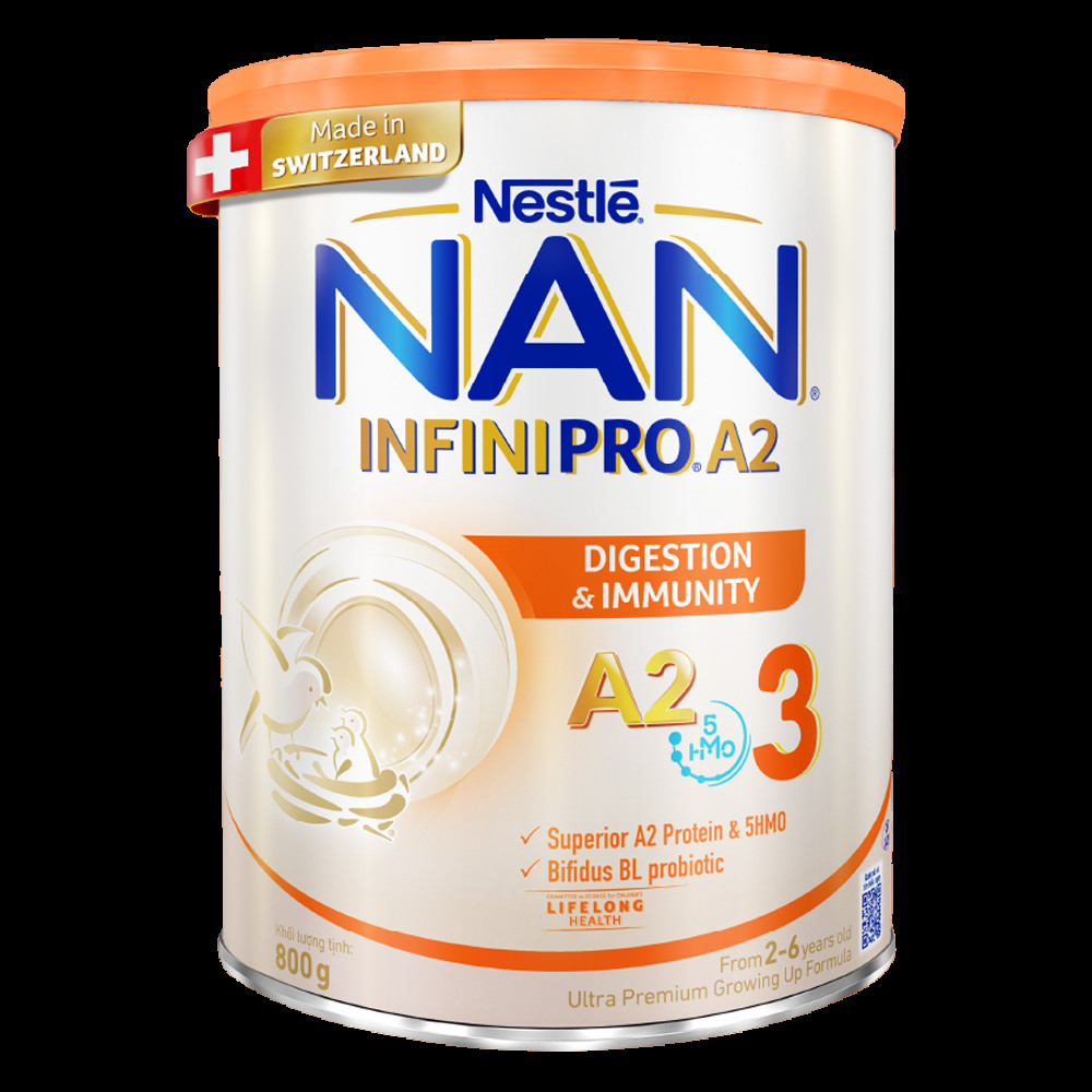 NAN InfiniPro A2 hỗ trợ tiêu hóa và phát triển xương
