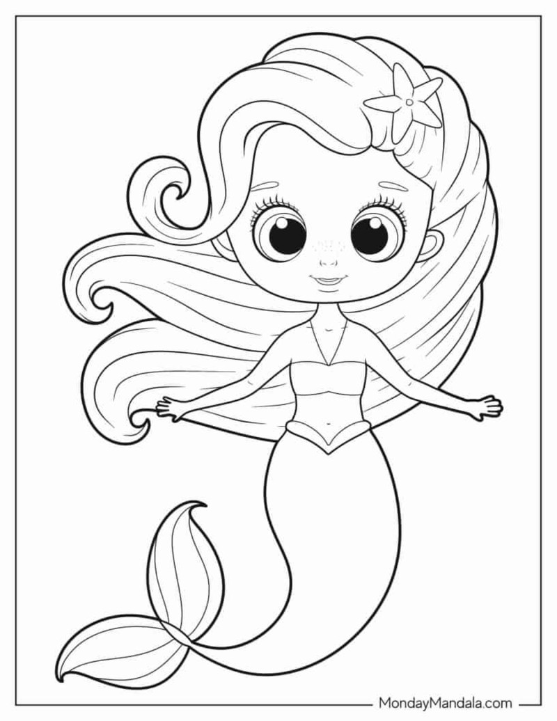 Nàng tiên cá Kawaii dễ thương