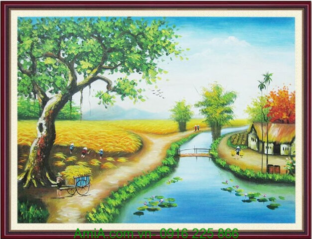 Ngắm nhìn bức tranh phong cảnh quê hương đẹp nhất