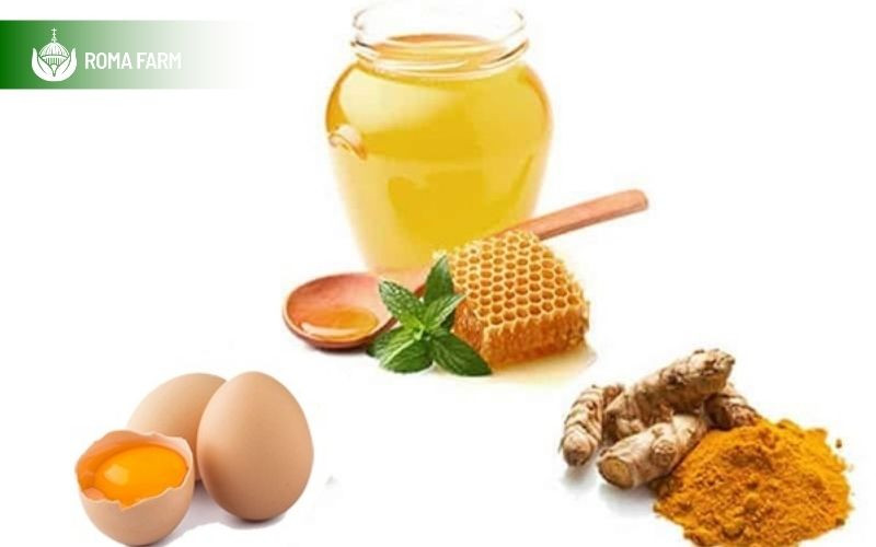Nghệ tươi mật ong trứng gà hỗ trợ điều trị các vấn đề về kinh nguyệt cho phụ nữ