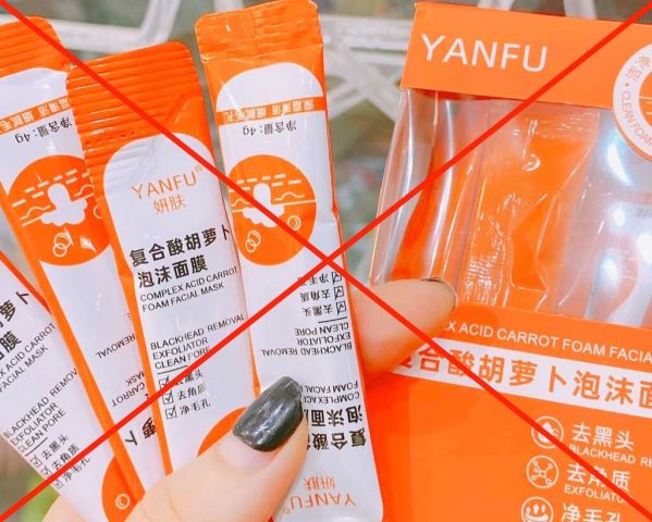 Người dùng trải nghiệm mặt nạ sủi bọt cà rốt