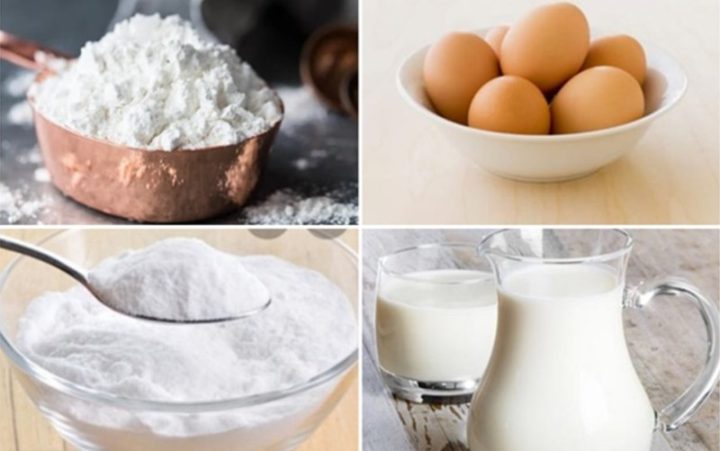 Nguyên liệu chuẩn bị làm bánh pancake Hàn Quốc đơn giản tại nhà