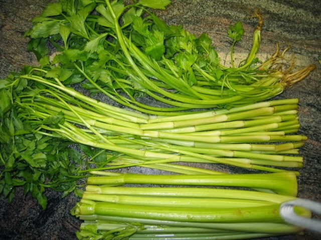 Nguyên liệu đơn giản cho món rau cần xào cà chua bổ dưỡng