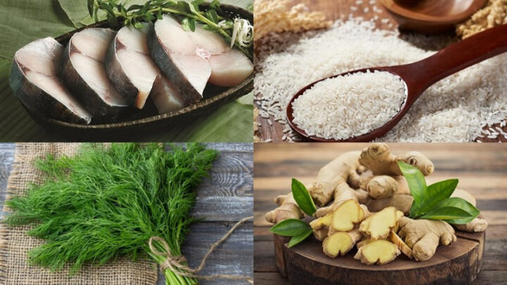 Nguyên liệu làm cháo cá bớp thì là cho bé