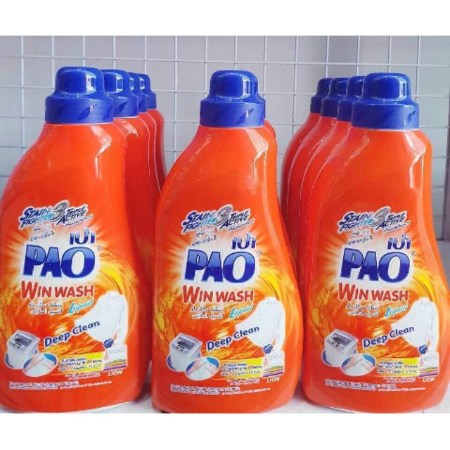 Nước giặt Pao giúp quần áo trắng sáng