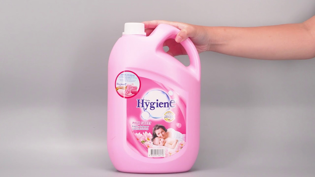 Nước xả Hygiene Pink Sweet hương hoa ly ngọt ngào, tươi mới