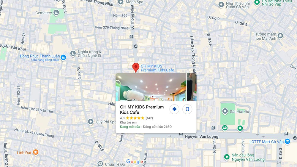 OH MY KIDS Premium Kids Cafe với các khu vực chơi rực rỡ và an toàn