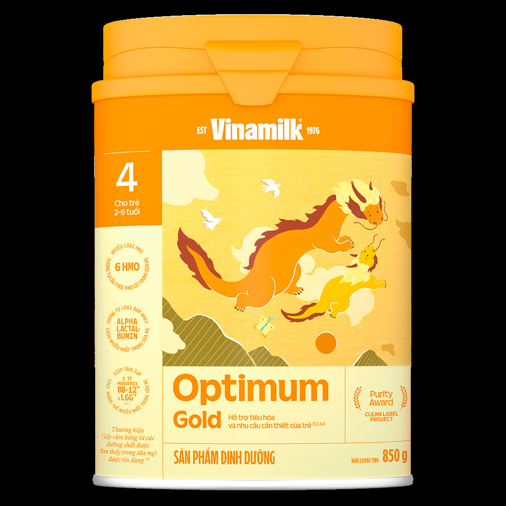 Optimum Gold Vinamilk thúc đẩy chiều cao vượt trội