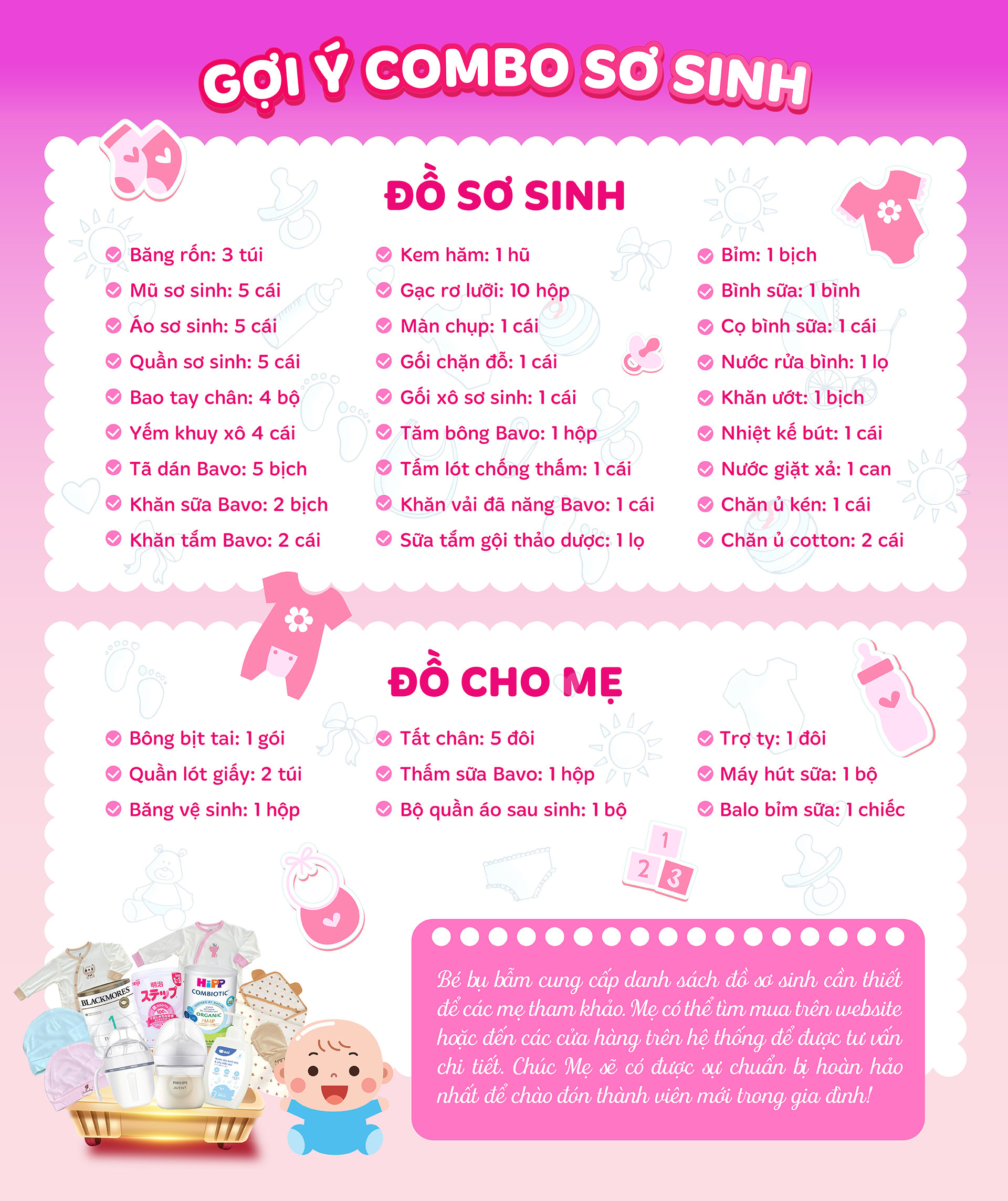 Kinh nghiệm mua đồ sơ sinh không lãng phí cho mẹ bỉm thông thái