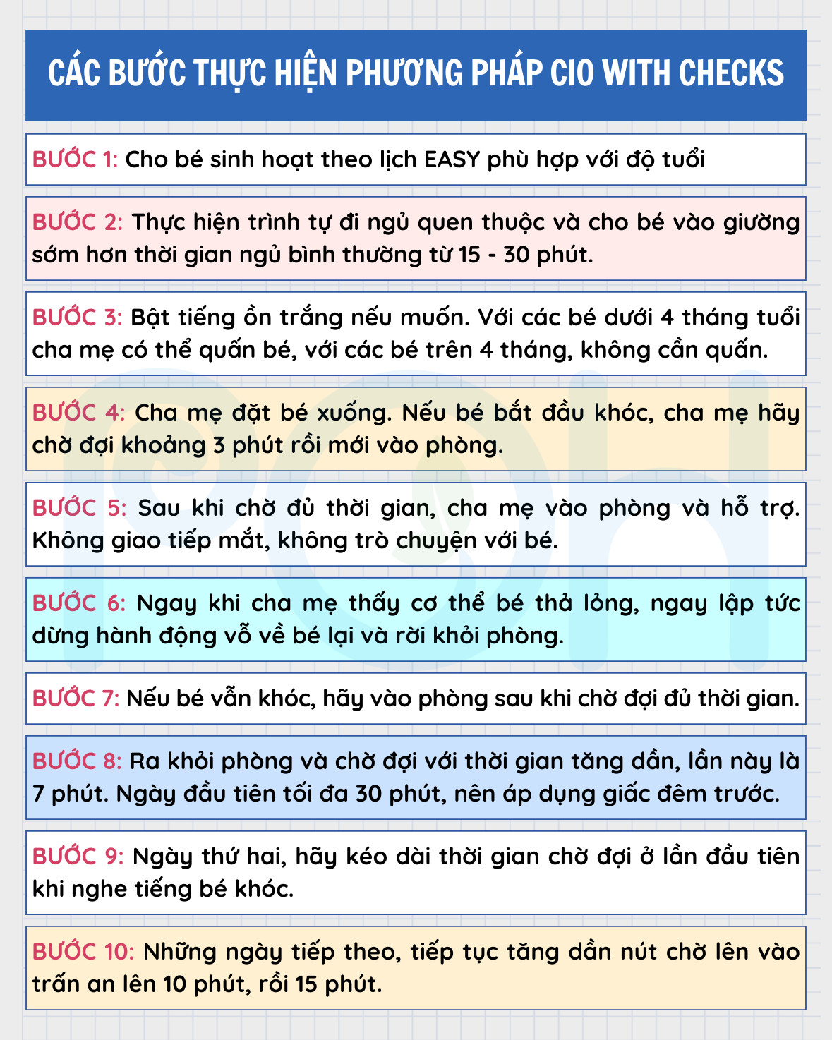 Phương pháp để bé khóc có kiểm soát