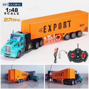 Mẫu xe điều khiển từ xa cho bé dạng container BBT Global QH200-5D với đèn và nhạc