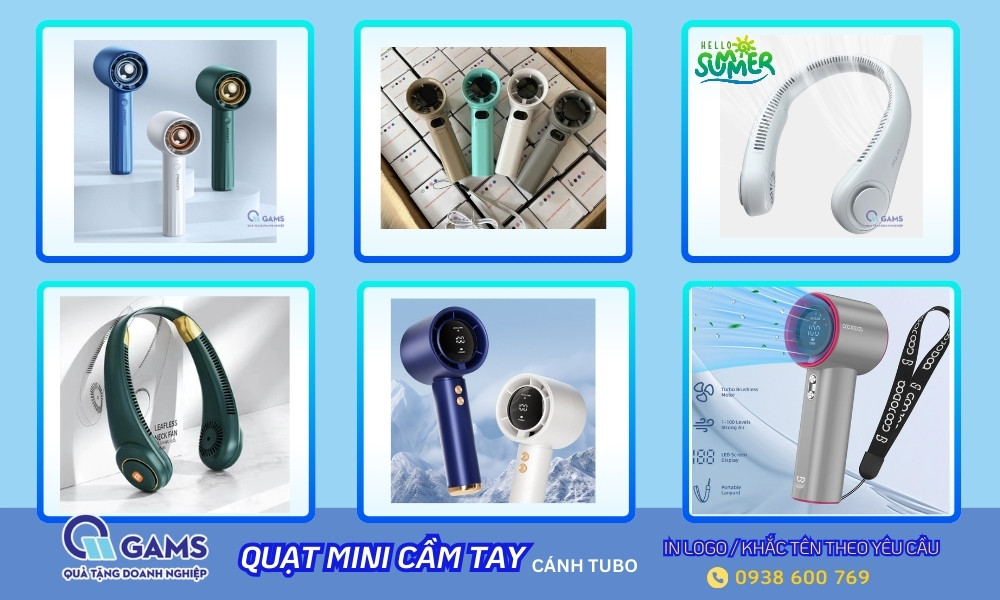 Quạt mini cầm tay làm lạnh tiện lợi, quà tặng cuối năm cho học sinh cấp 2, cấp 3