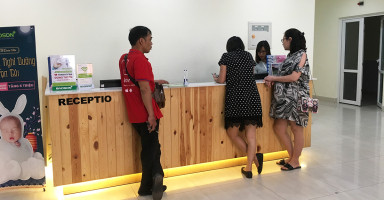 Quầy đăng ký khám Sản Phụ khoa Bệnh viện Bảo Sơn