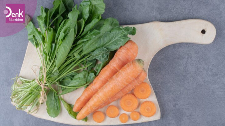 Rau bina và cà rốt cung cấp Vitamin B6 và vitamin A