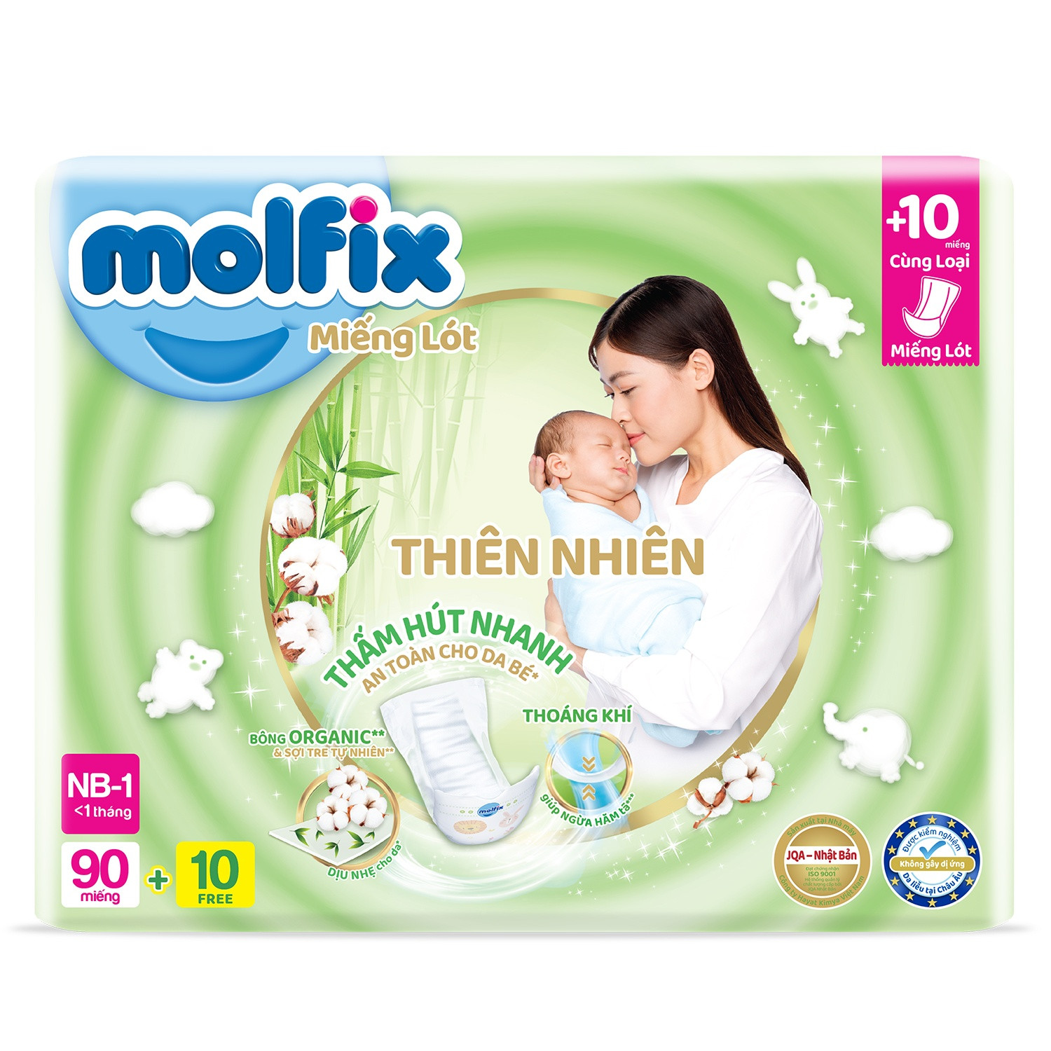 review bim cho tre so sinh molfix