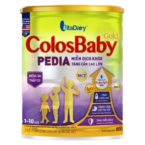 Sữa ColosBaby Gold Pedia - sữa tăng cân cho bé 1 tuổi biếng ăn