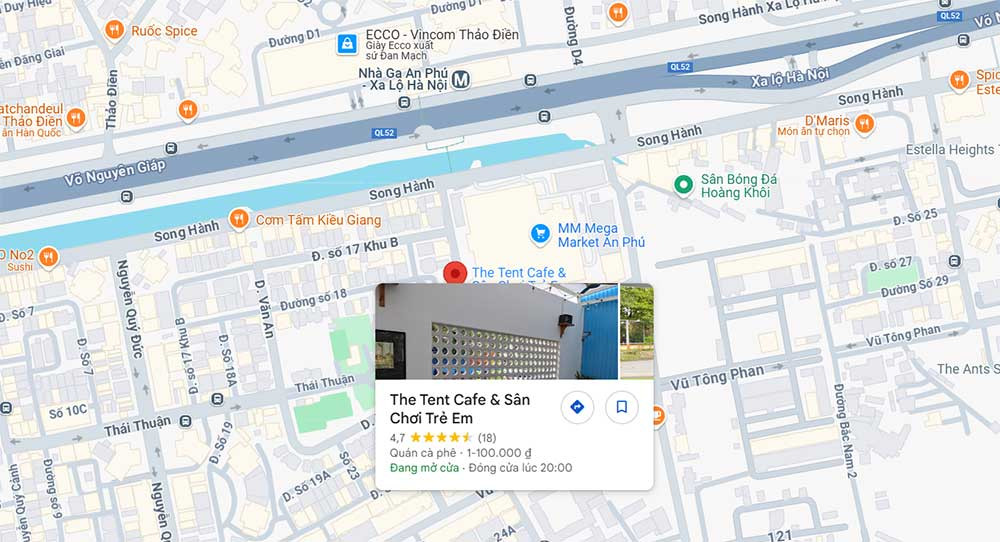 Sân cát biển trắng độc đáo tại The Tent Cafe &amp; Playground