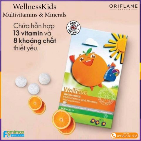 Sản phẩm thực phẩm chức năng bổ sung vitamin và khoáng chất cho trẻ em