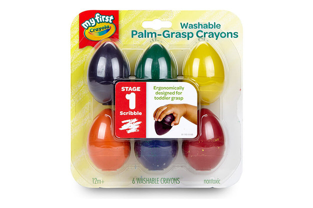 Sáp màu hình trứng Palm-Grasp Crayons của Crayola, sáp màu an toàn cho bé dễ cầm nắm