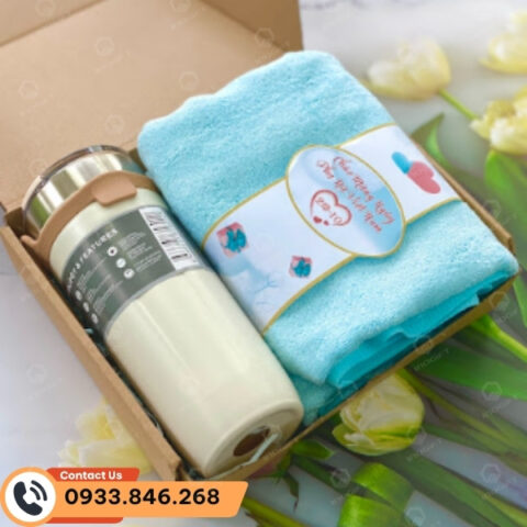 set quà tặng 8/3 cho khách hàng, quà tặng in logo công ty