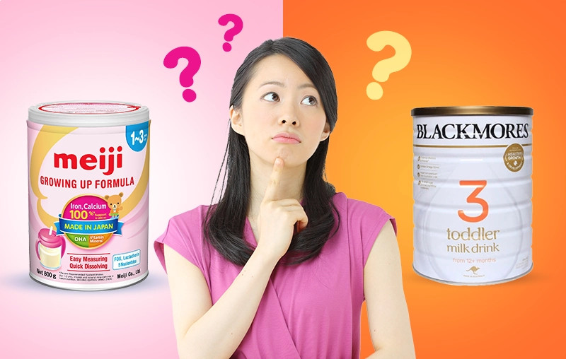 So Sánh Sữa Blackmores Và Meiji Chi Tiết Nhất