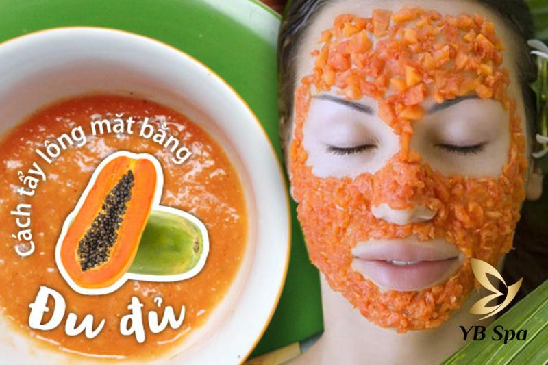 Sử dụng đu đủ chín như một cách triệt lông tại nhà hiệu quả