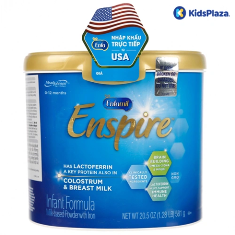Sữa Enfamil Enspire Infant, công thức sữa Enfamil 0-6 tháng tuổi mô phỏng sữa mẹ