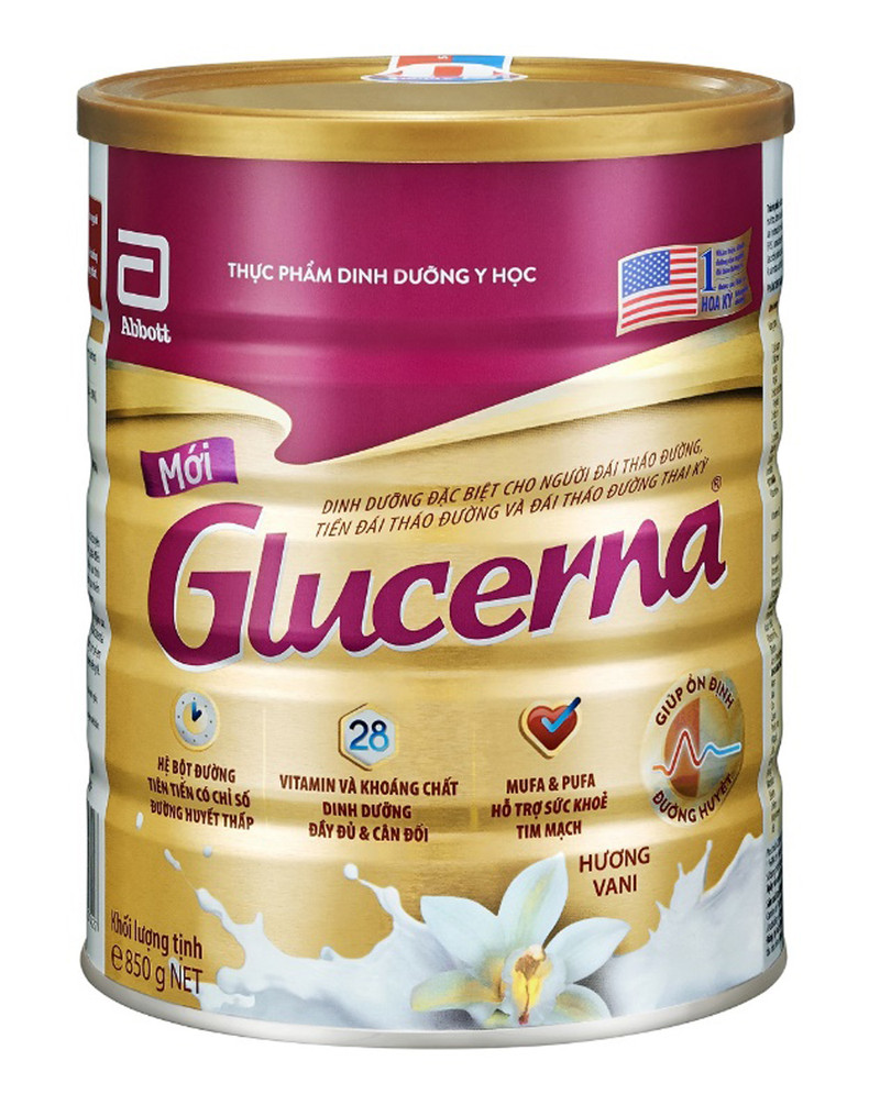 Sữa bầu dành cho người tiểu đường thai kỳ Abbott Glucerna (Mỹ)