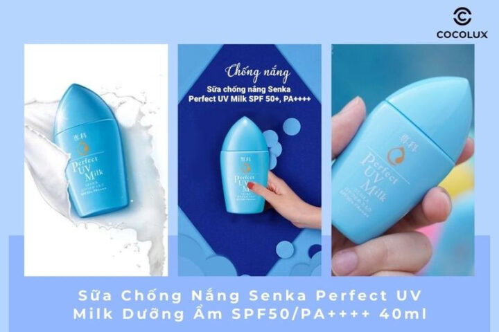 Sữa Chống Nắng Senka Perfect UV Milk Dưỡng Ẩm SPF50/PA++++ 40ml
