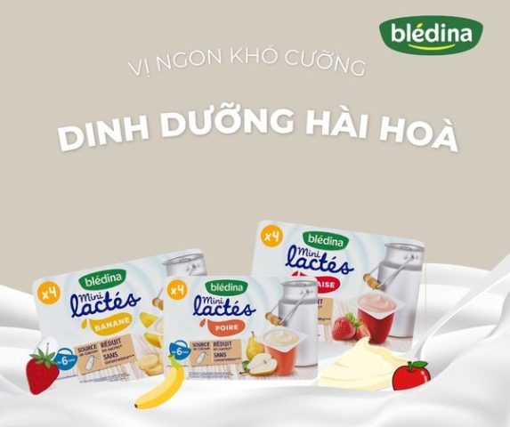 Sữa chua Bledina nhập khẩu từ Pháp - loại sữa chua tốt cho bé