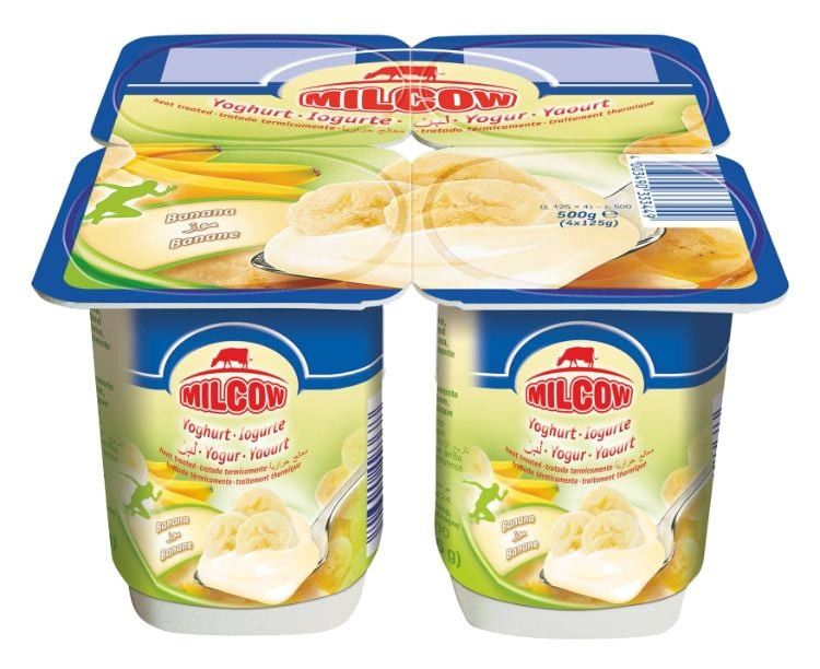 Sữa chua Milcow bổ dưỡng với hương xoài chuối thơm ngon cho bé 7 tháng tuổi