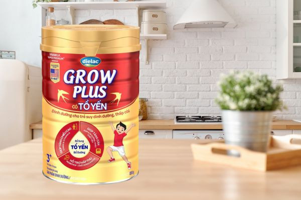 Sữa Dielac Grow Plus tổ yến, một trong những sữa tăng cân tốt nhất hiện nay của Vinamilk