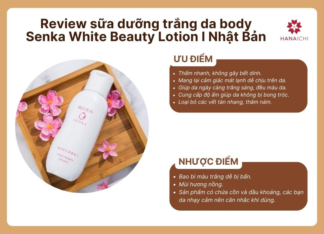 Sữa dưỡng thể trắng da Senka Nhật Bản