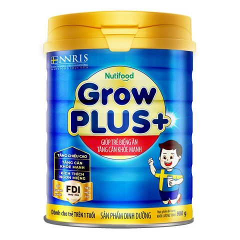 Sữa Grow Plus Cho Trẻ Trên 1 Tuổi Grow Plus xanh 900g, dinh dưỡng chuyên biệt hỗ trợ tăng cân khỏe mạnh và phát triển toàn diện