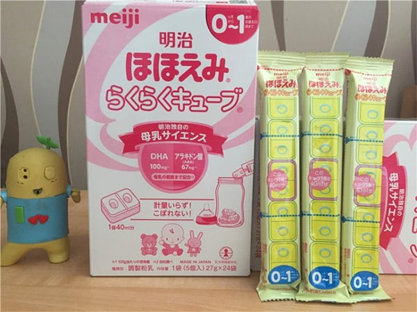 Sữa Meiji nội địa Nhật số 0 dạng thanh được nhiều mẹ tin dùng