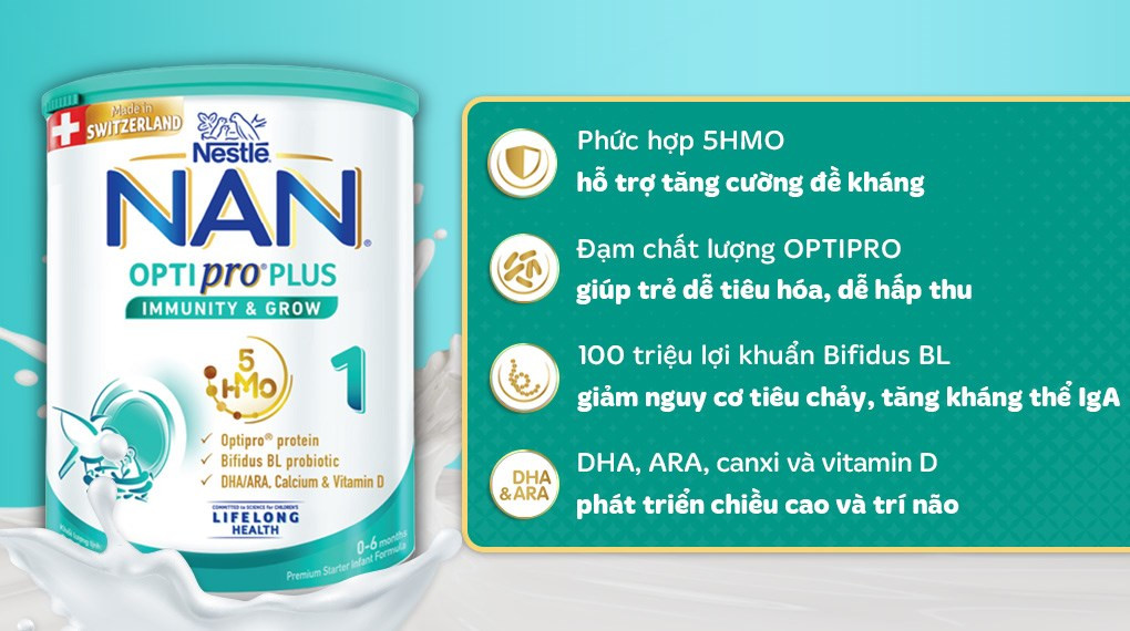 Sữa Nan 0 6 Tháng Tuổi: Lợi Ích & Các Loại Phổ Biến Hỗ Trợ Phát Triển Toàn Diện