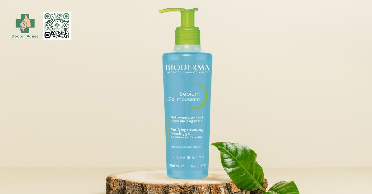 Sữa rửa mặt Bioderma Sébium Gel Moussant giúp kiểm soát dầu và mụn hiệu quả với salicylic acid