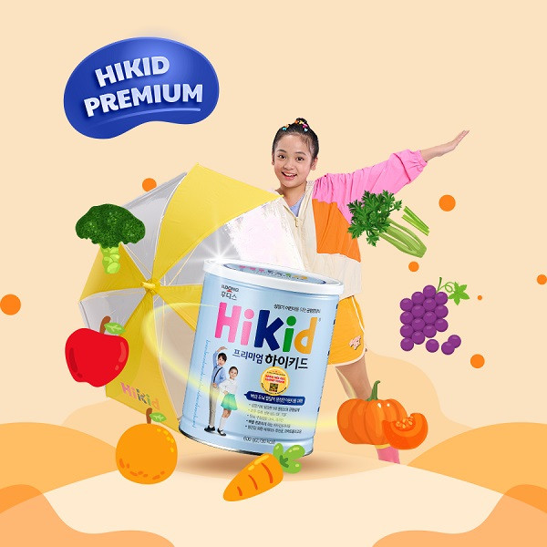 Sữa tách béo tăng chiều cao Hikid Premium chứa dưỡng chất từ rau củ, tốt cho hệ tiêu hóa