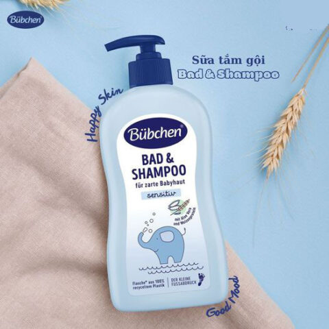 Sữa tắm gội Bubchen với chiết xuất tự nhiên an toàn cho da bé sơ sinh