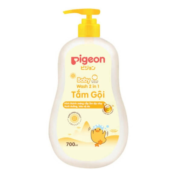 Sữa tắm gội Pigeon Baby Wash 2 in 1 an toàn cho làn da của bé