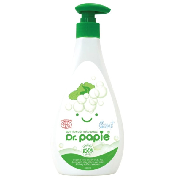 Sữa tắm gội thảo dược Dr. Papie cho trẻ sơ sinh