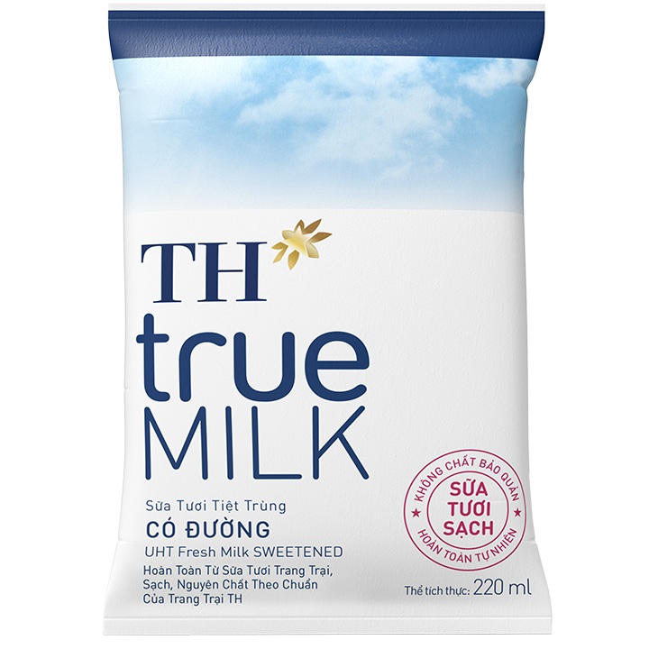 Sữa Bịch TH True Milk Không Đường: Dinh Dưỡng Tươi Ngon