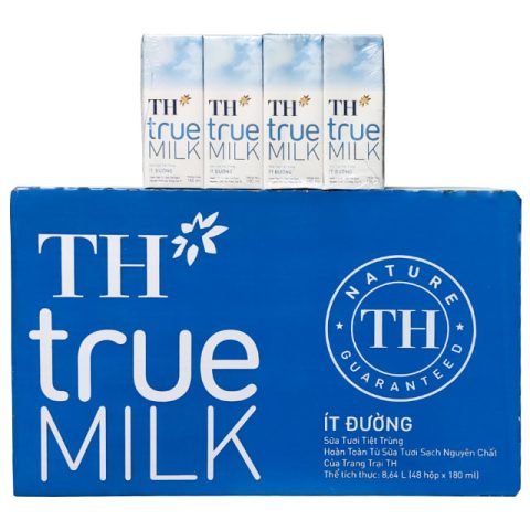 Sữa Tươi Ít Đường TH true Milk 110ml: Dinh Dưỡng Vẹn Nguyên Cho Bé Và Gia Đình