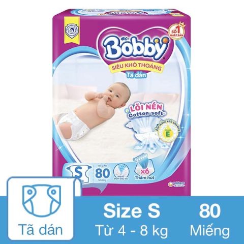 Tã Dán Bobby Size S 30 Miếng: Ưu Việt Cho Làn Da Non Nớt Tã Dán Bobby Size S 30 Miếng: Ưu Việt Cho Làn Da Non Nớt