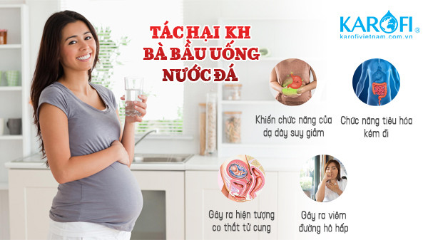 Tác hại bà bầu uống nước lạnh, ảnh hưởng sức khỏe mẹ và thai nhi