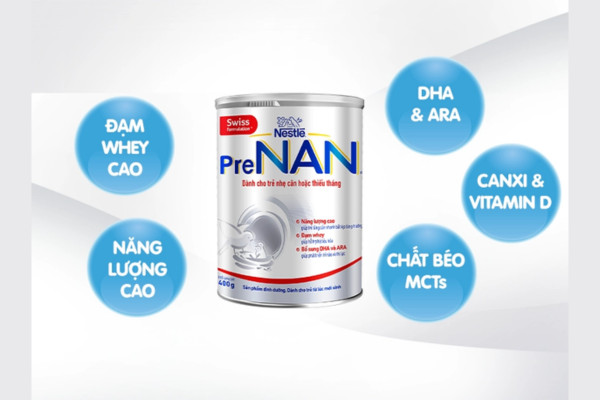 Thành phần sữa Nan cho trẻ nhẹ cân