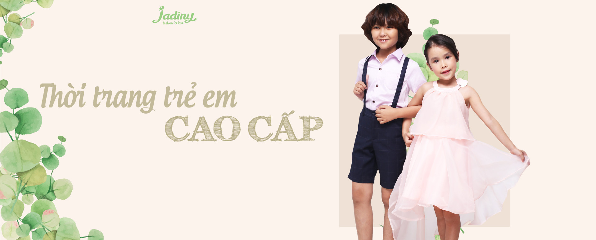Thời trang trẻ em Jadiny với thiết kế đa dạng cho bé trai và bé gái