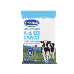 Thùng 48 bịch sữa dinh dưỡng Vinamilk A&amp;D3 không đường 220ml giá sỉ
