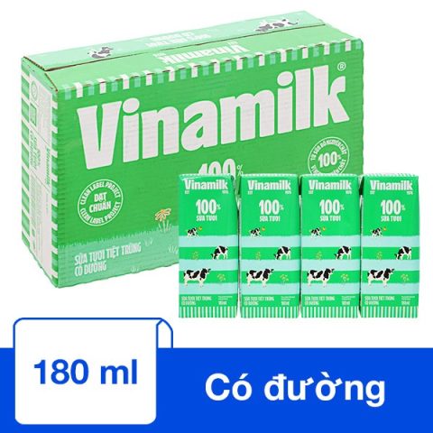 Thùng Sữa Vinamilk 180ml Giá Bao Nhiêu Cập Nhật Mới Nhất